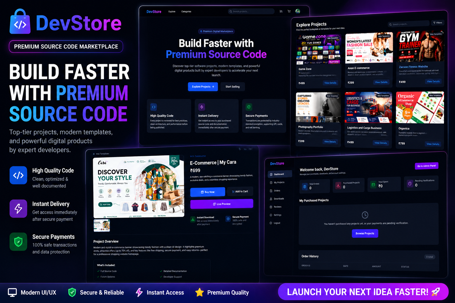 DevStore Premium Projects Platerform
